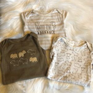 3 Piece Carters Long Sleeve Onesie Set